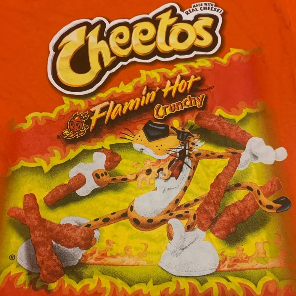 Flamin' Hot Crunchy Kids T-Shirt - Bold Orange